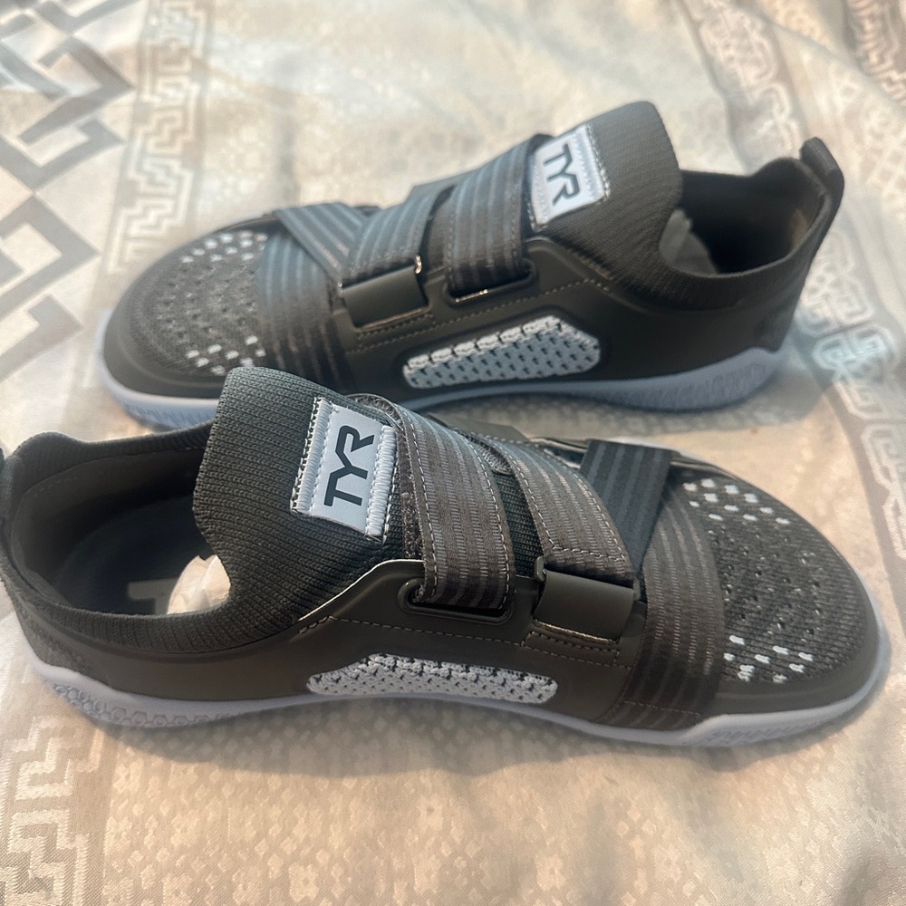 TYR Charcoal and White Athletic Shoes